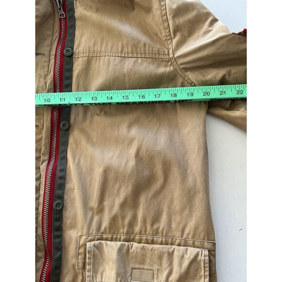 Vintage Abercrombie & Fitch Coat Womens Small Quilted Lined Military Y2K Utility - Picture 8 of 16